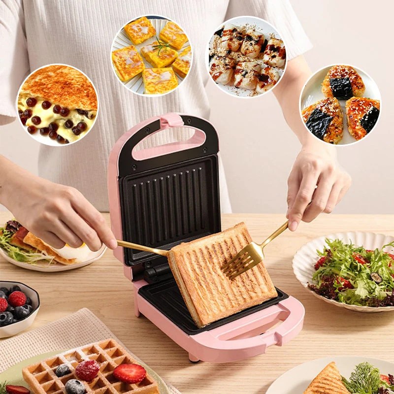 Globetrek° SandwichMaker: Tiny Elektrisk Morgenmad Brødrister Og Sandwichbager Groen