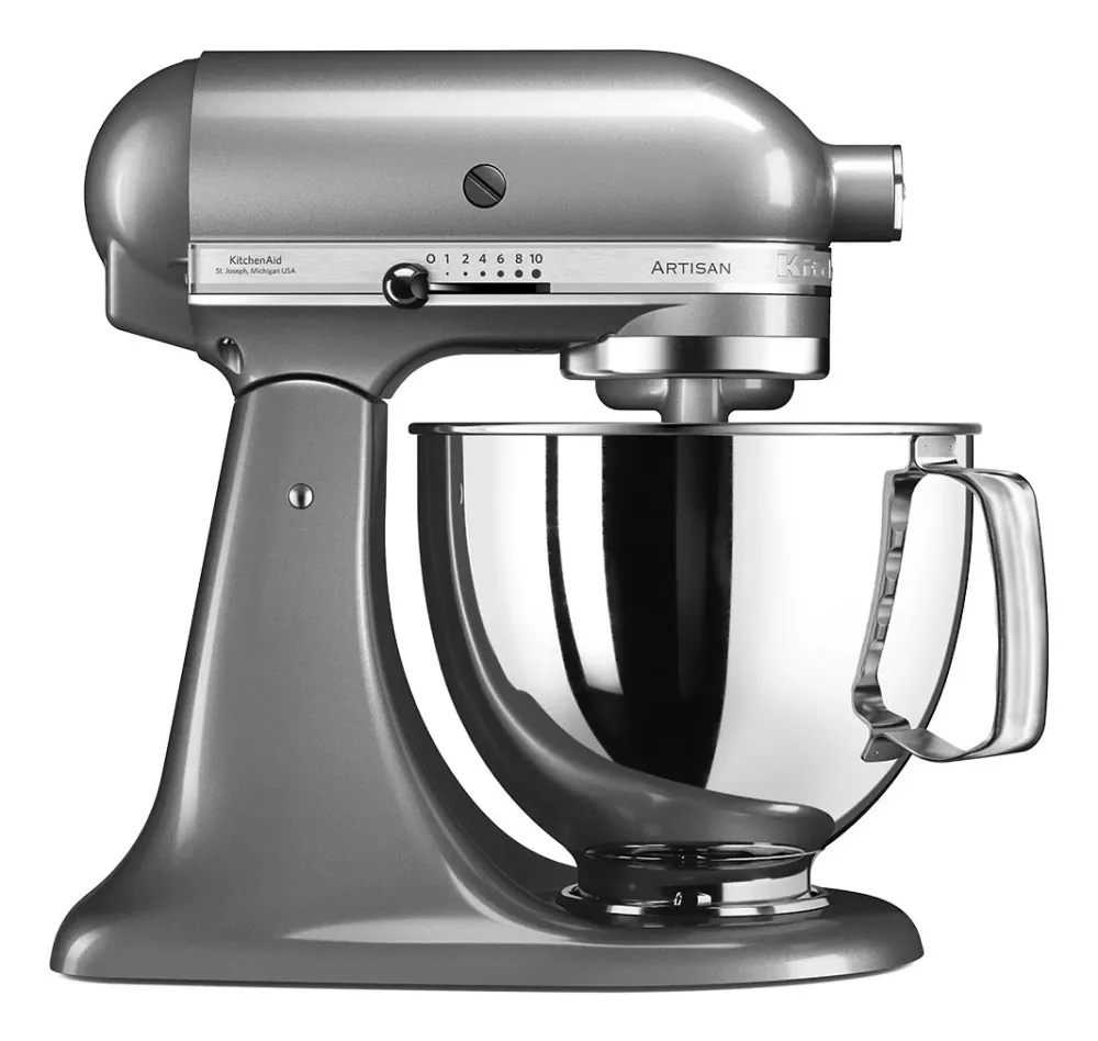 KitchenAid Master-crafted 5KSM125ECU Køkkenmaskine 4.8liter Sølvgrå