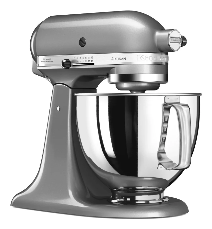 KitchenAid Master-crafted 5KSM125ECU Køkkenmaskine 4.8liter Sølvgrå