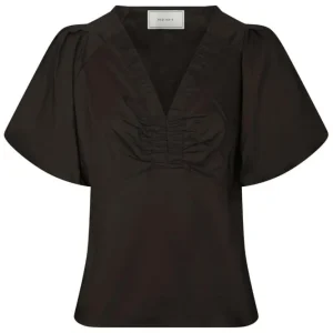 Neo Noir - Irina Poplin Blouse 162219 - 584 - Chocolate Cocoa