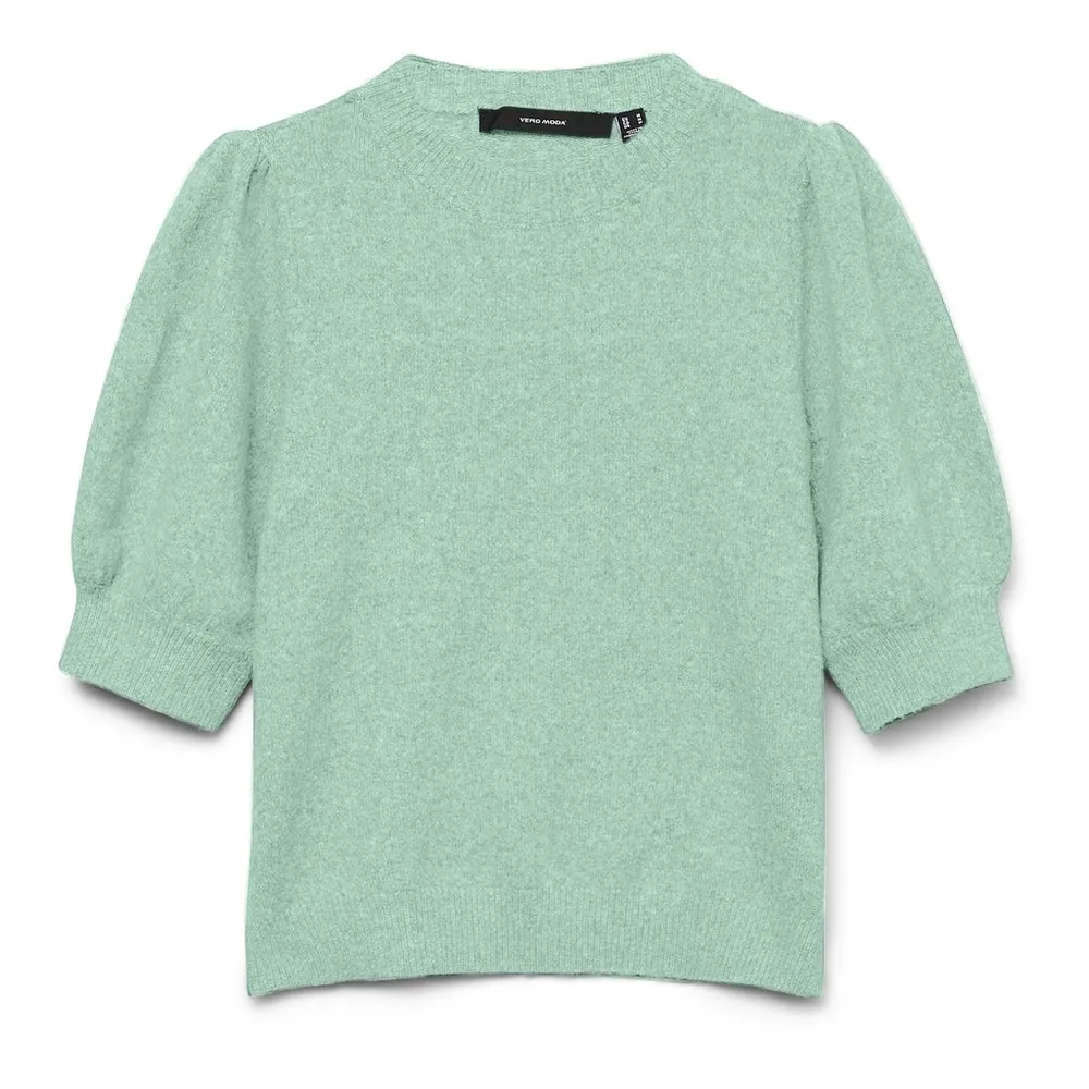 VERO MODA Dame Pullover VMDoffy - Birds Egg Emerald MELANGE Xs