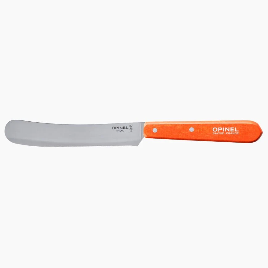 Brunchkniv af rustfri chromed og avnbøg fra Opinel, mandarin