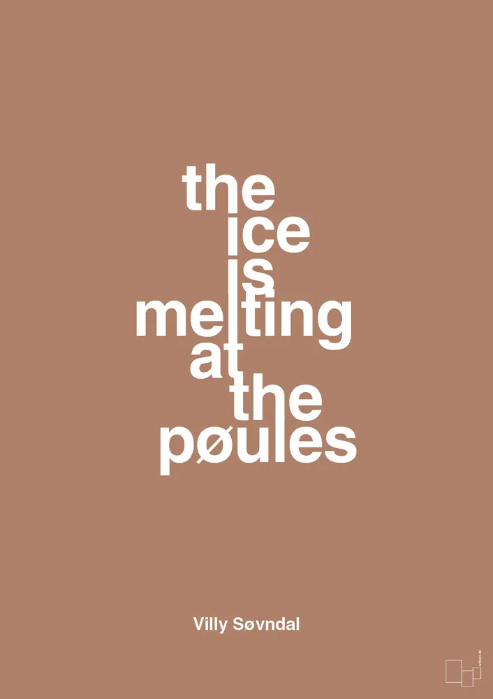 plakat: ice is melting at pøules - cider spice 60