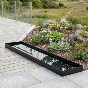 Spejlbassin Rectangle - Black