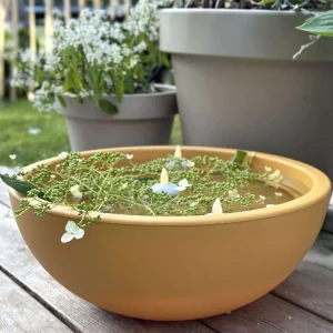 Spejlbassin i recycling plast - Yellow