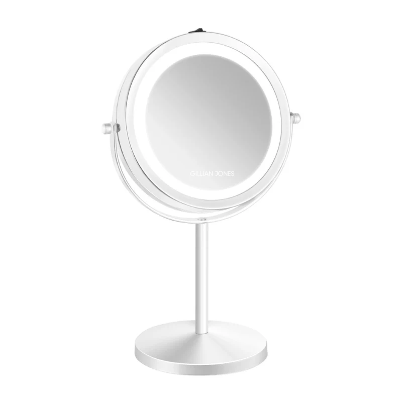 Makeup-spejl med lys - 1x/10x forstørrelse