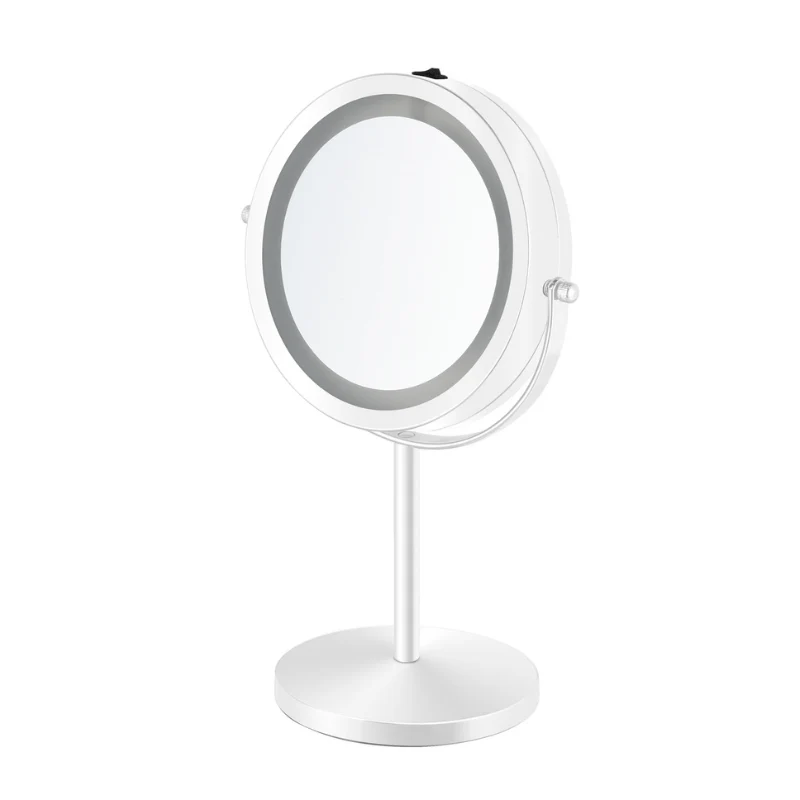 Makeup-spejl med lys - 1x/10x forstørrelse