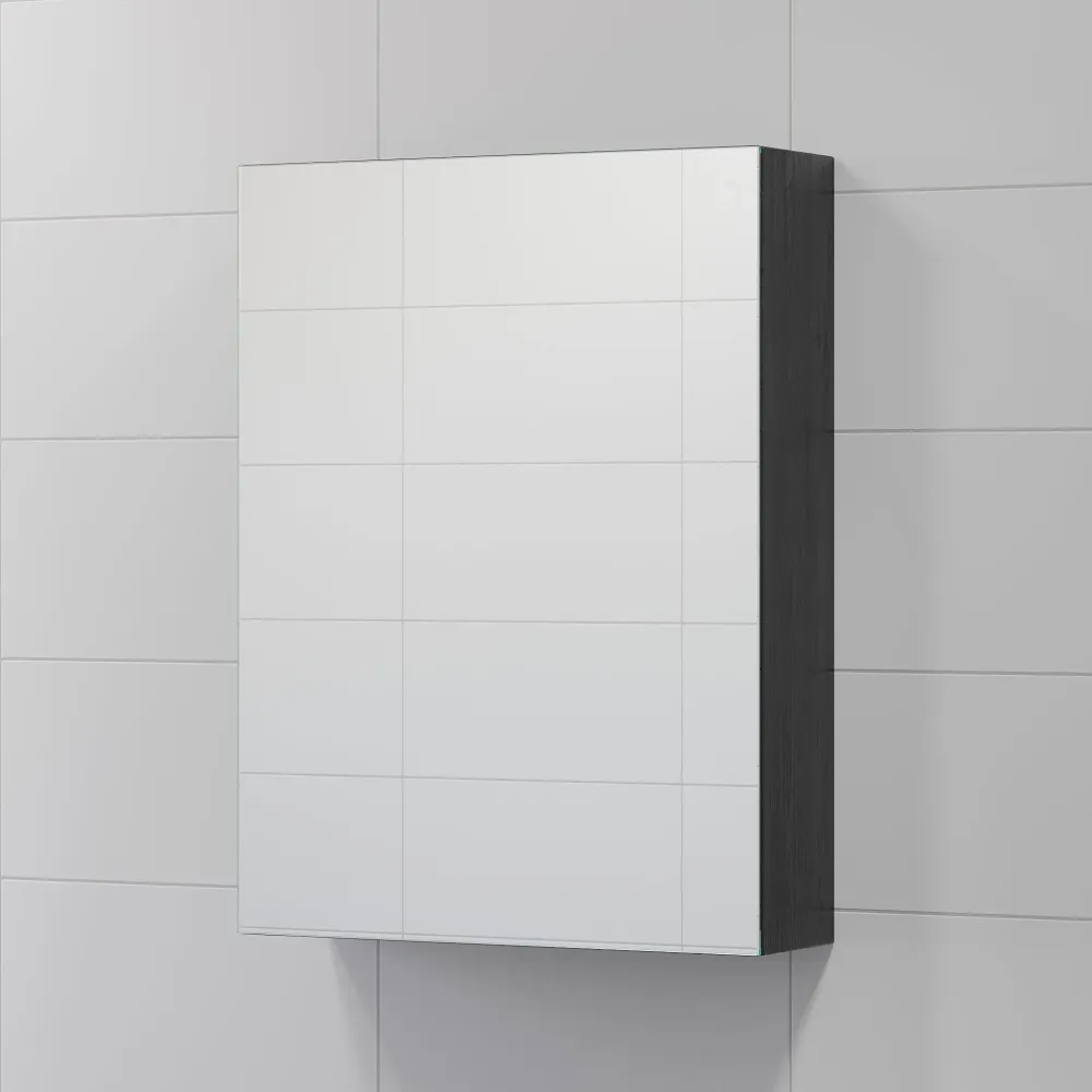 Morgedal Spejlskab, sort træ BATH DELUXE - EXCLUSIVE