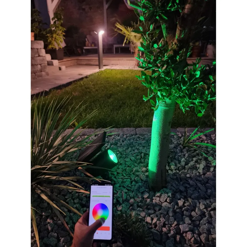 LEDVANCE SMART+ Garden Bluetooth Solar RGB Spot havepigge, sort