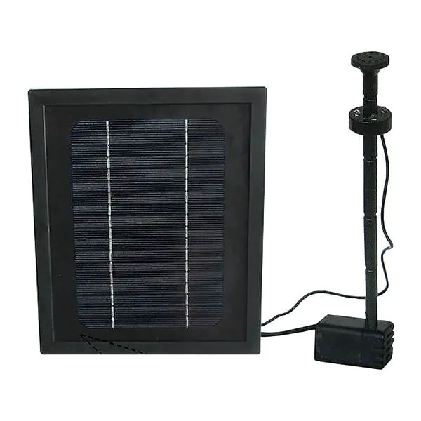 Solcellepumpe 250 med springvand og led lys