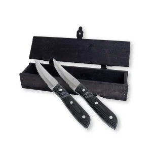 Gense Retro Farmer Micarta Steakkniv xl, 2stk