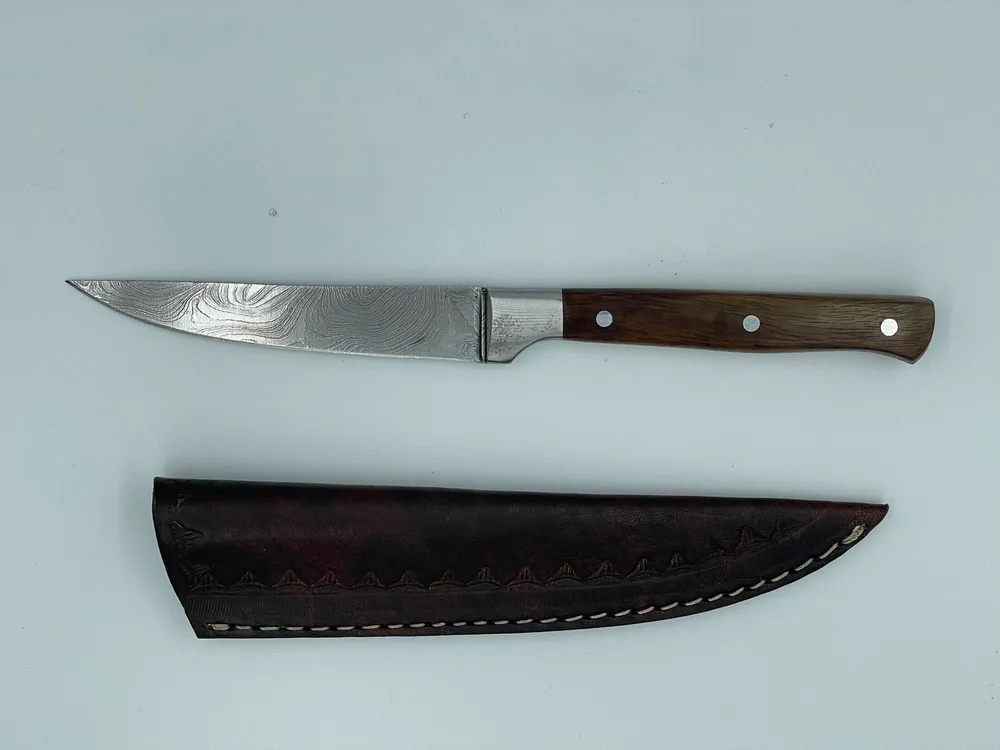 Gobar Damaskus chromed steak kniv Professional Chefs