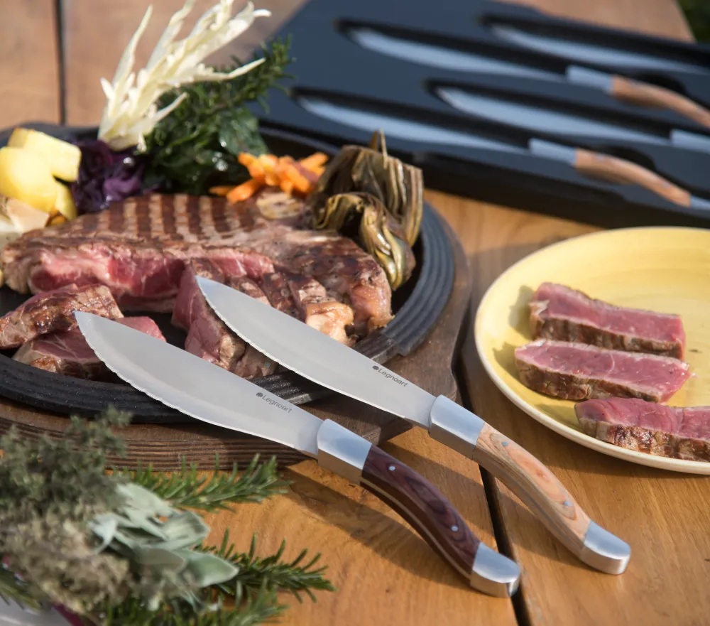 Legnoart ANGUS Steakknive Lyst Træ