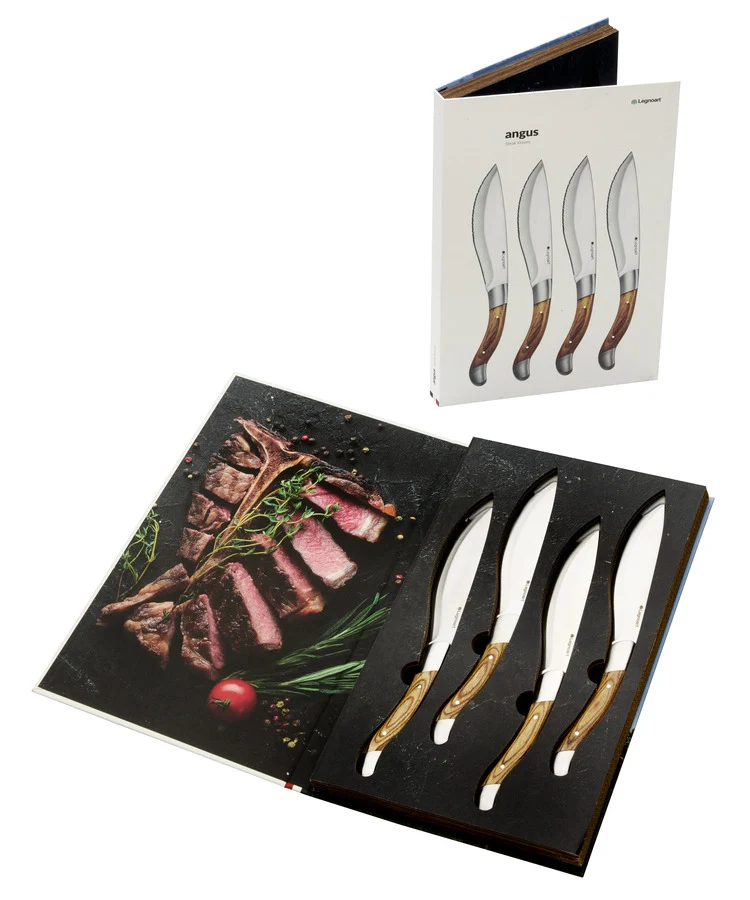 Legnoart ANGUS Steakknive Lyst Træ