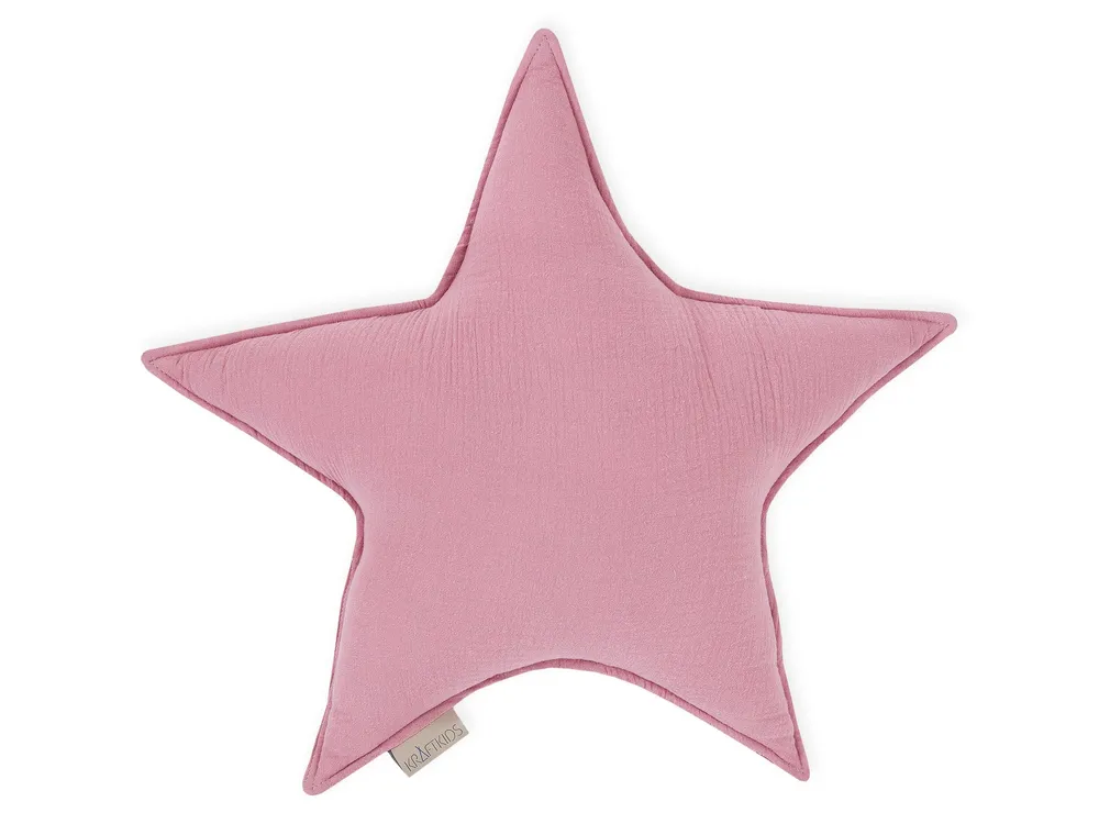 Sternkissen Musselin rosa