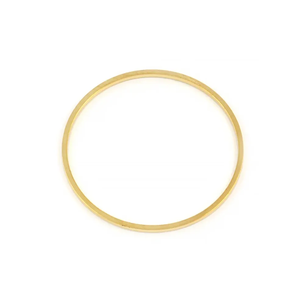 Forbinder, flad ring, guld, 25 mm, 8 stk