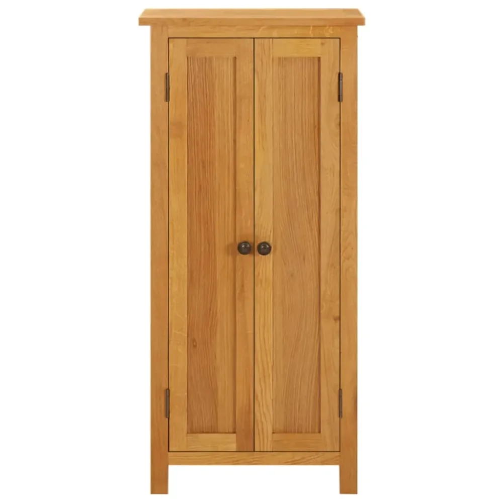 Opbevaringsskab 50X22X110 Cm Massivt Egetræ