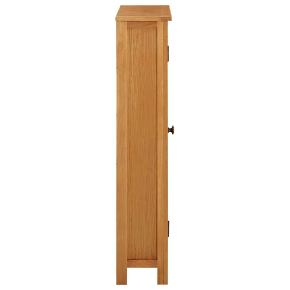 Opbevaringsskab 50X22X110 Cm Massivt Egetræ