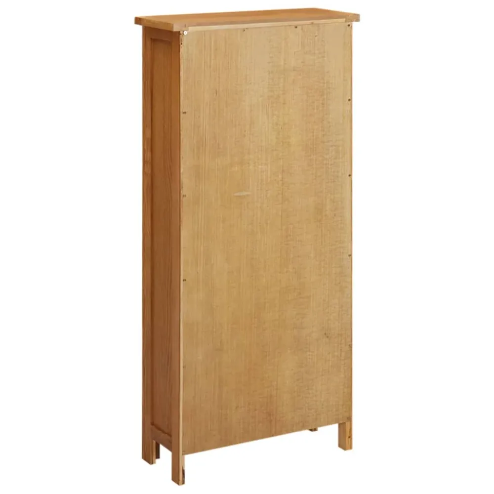 Opbevaringsskab 50X22X110 Cm Massivt Egetræ