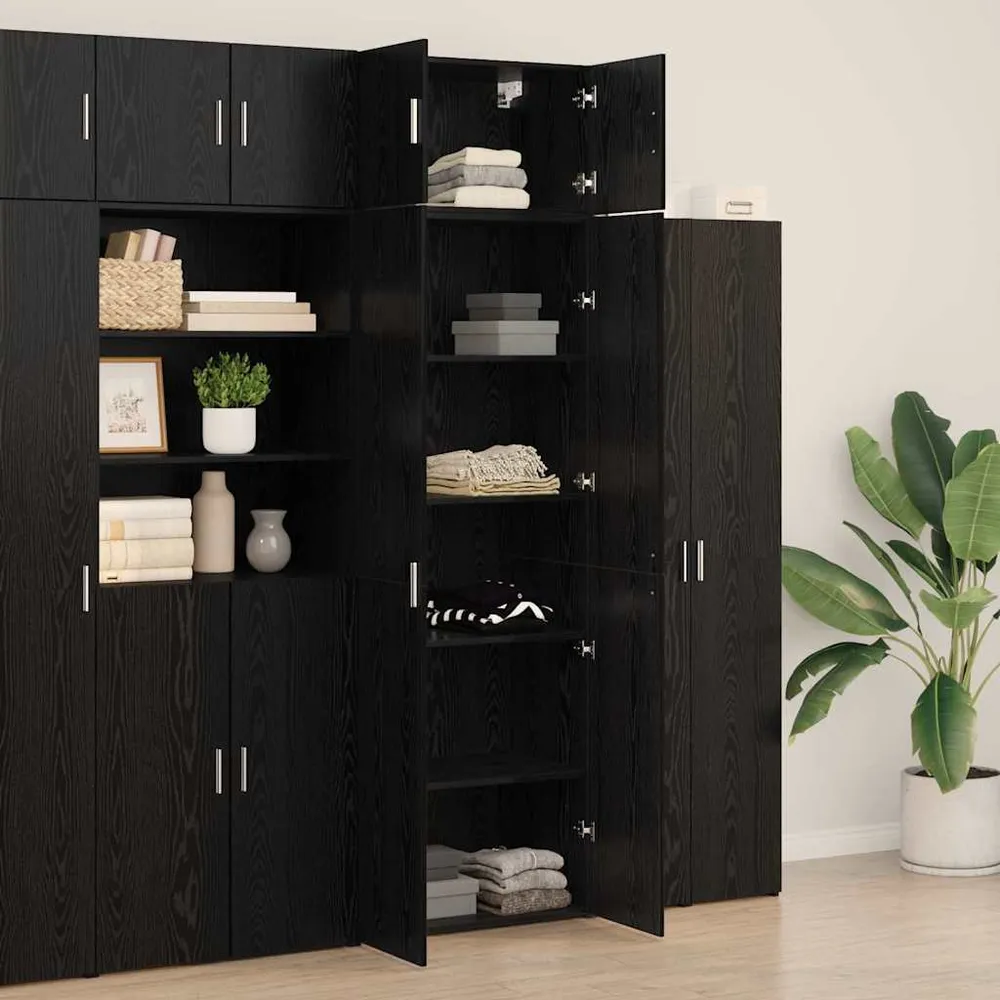 Opbevaringsskab Midnight Eg 70 X 42,5 X 225 Cm Konstrueret Træ