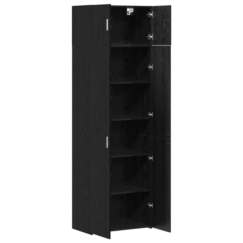 Opbevaringsskab Midnight Eg 70 X 42,5 X 225 Cm Konstrueret Træ