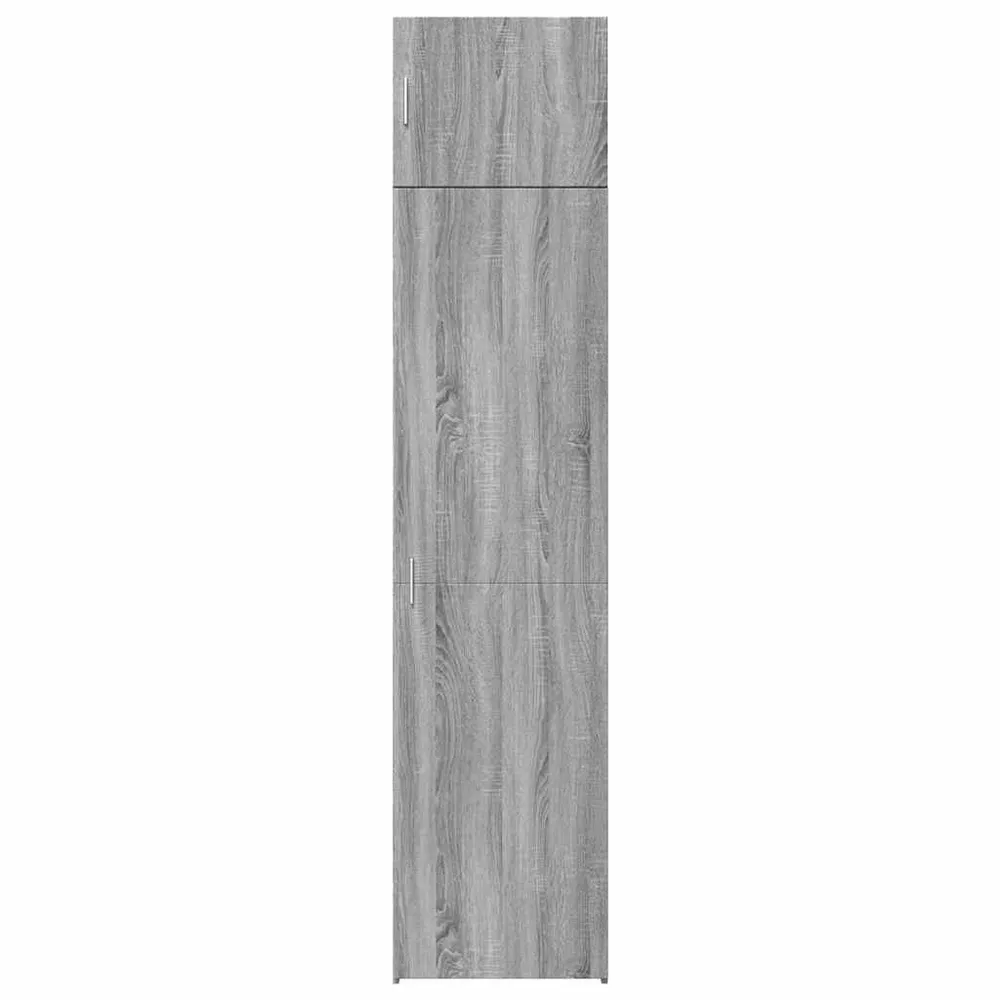 Skab 50X42,5X225 Cm Smalt Fremstillet Træ Etræsfarve Graa