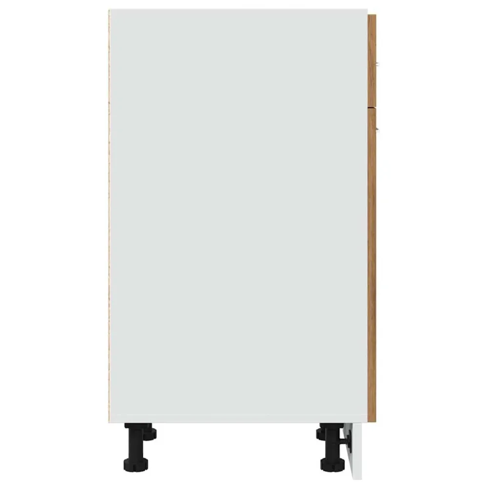 Skuffebundskab "Lyon" Håndlavet Eg 30X46X81,5 Cm Formulated Træ
