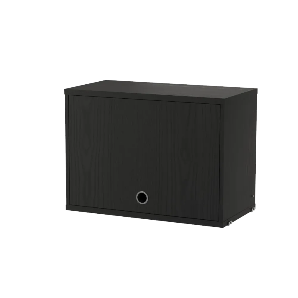 String Cabinet Flip door 58x42x30 Black stained ash