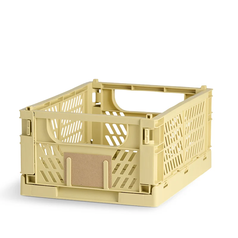 Stabelbar foldekasse lemon 33 x 24.5 x 15 cm