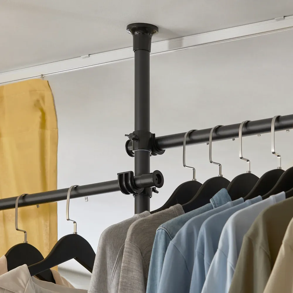 Walk closet - garderobestativ, tøjstativ, højde og længde modifiable