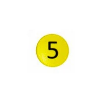 Stærk symbol-magnet, Gul Rund (5)