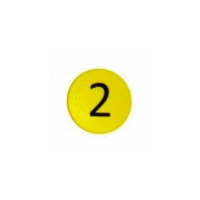 Stærk symbol-magnet, Gul Rund (2)