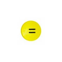 Stærk symbol-magnet, Gul Rund (=)