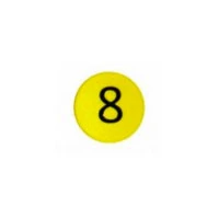 Stærk symbol-magnet, Gul Rund (8)