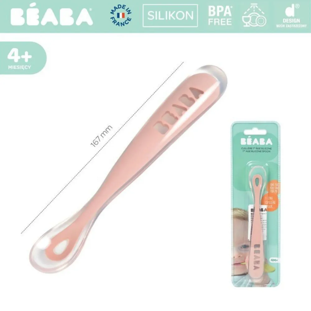 Beaba silikoneske gammelrosa 4m+