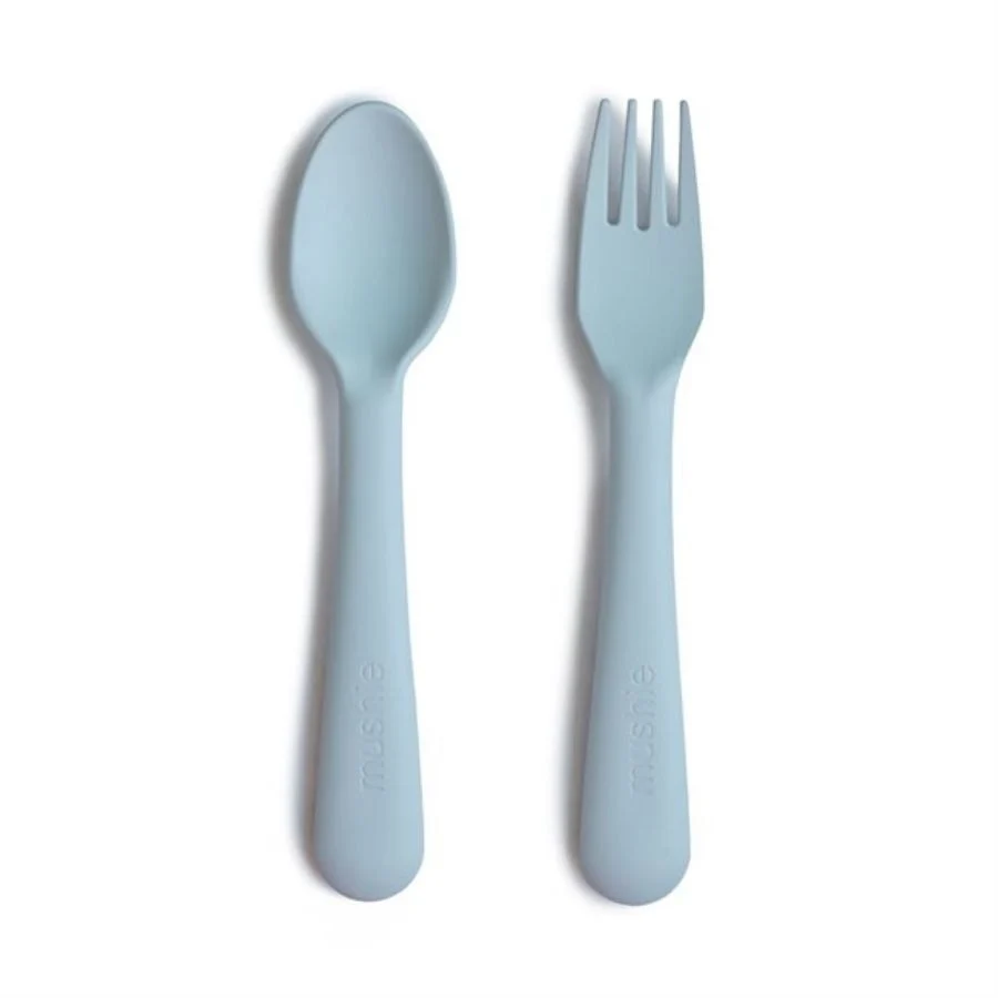 Mushie babyservice til at lære at spise selvstændigt Powder Blue