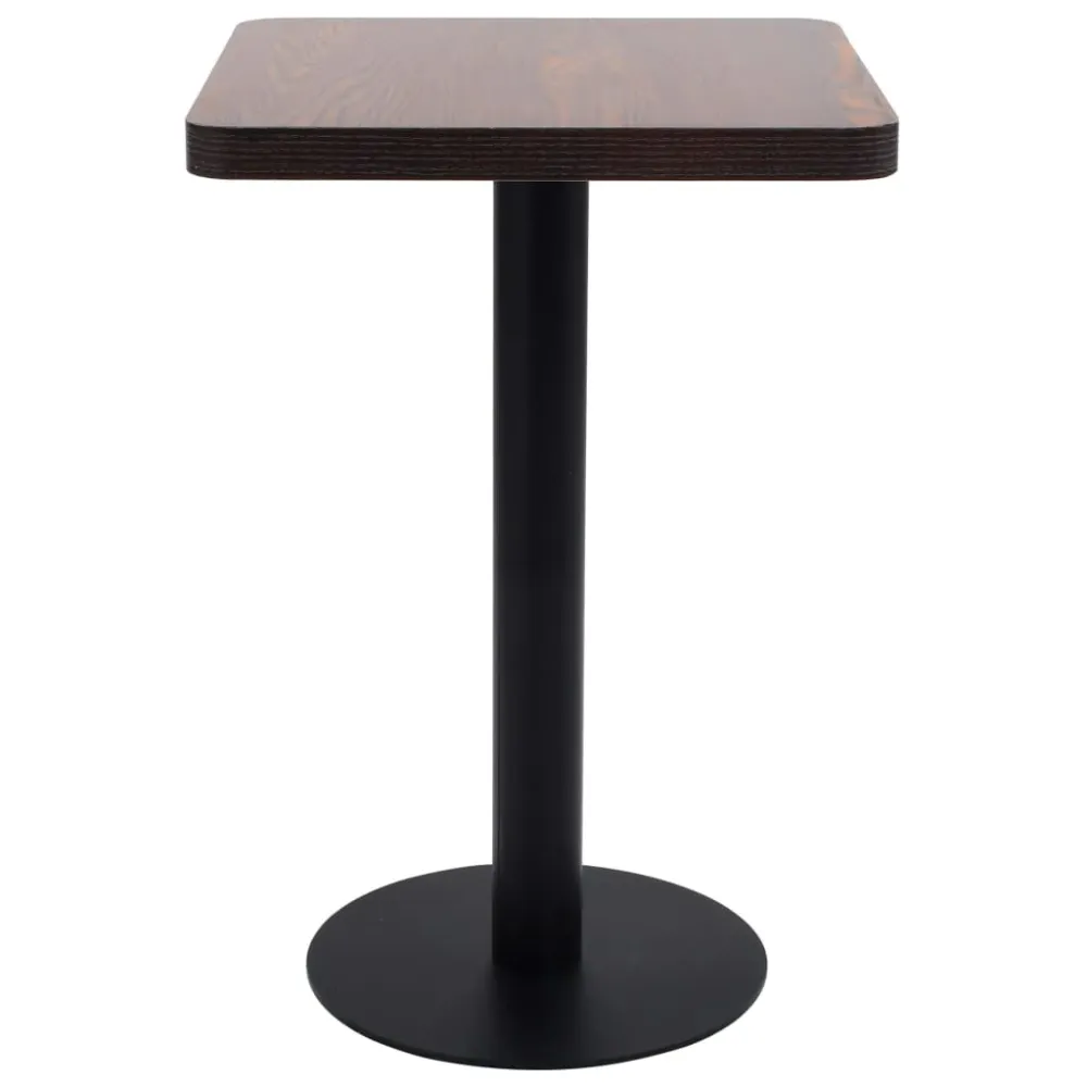 bistrobord 50x50 cm MDF mørkebrun
