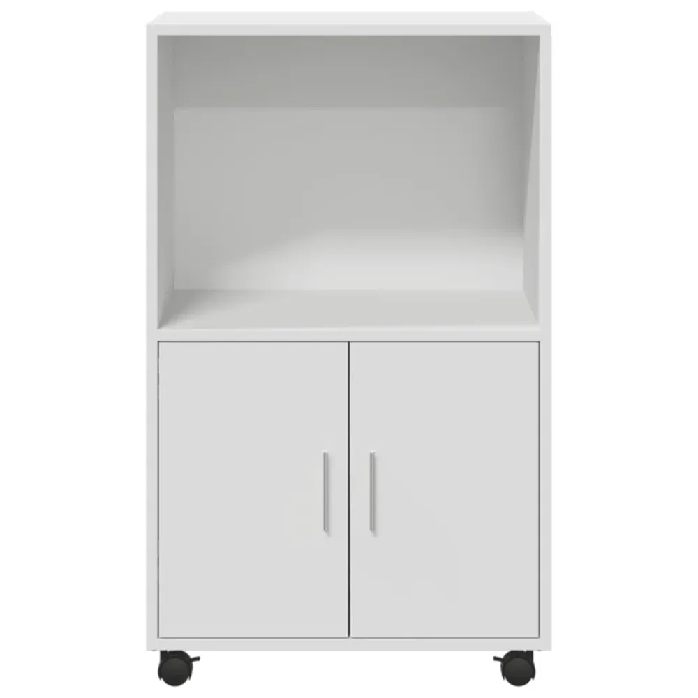 Rullebord 55X40X91 Cm Formulated Træ Hvid