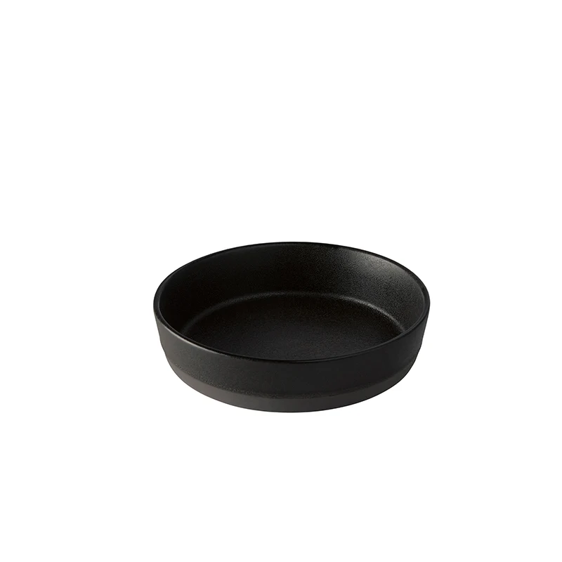 Aida CRUDE Titanium Suppe Tallerken - Black - 19,4 cm
