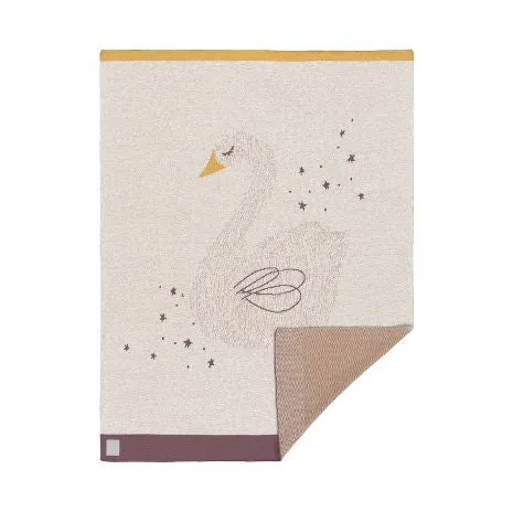 Strikket Tæppe - Little Water Swan