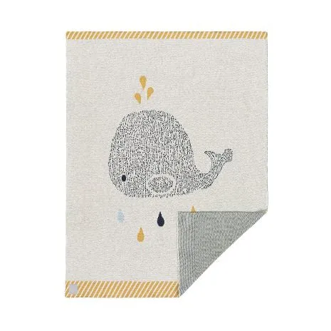 Strikket Tæppe - Little Water Whale