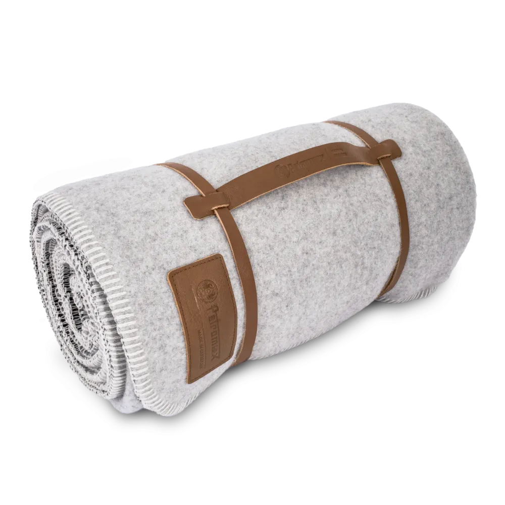 Petromax Wool Blanket 150 x 200 cm smoky - Petromax - White/Dark Grey