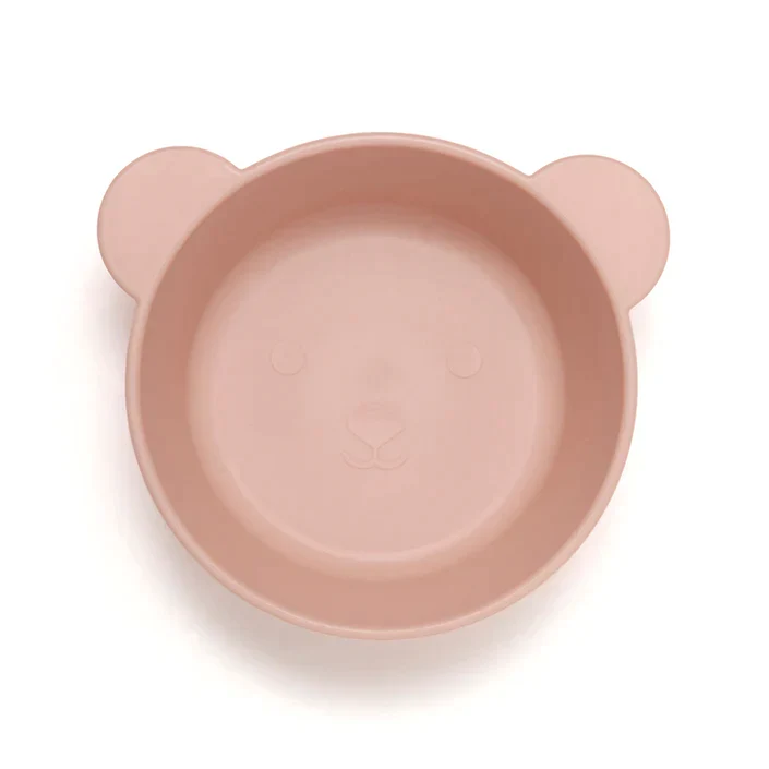 Petit Monkey Babyskål 2 stk. Lyserød bamse