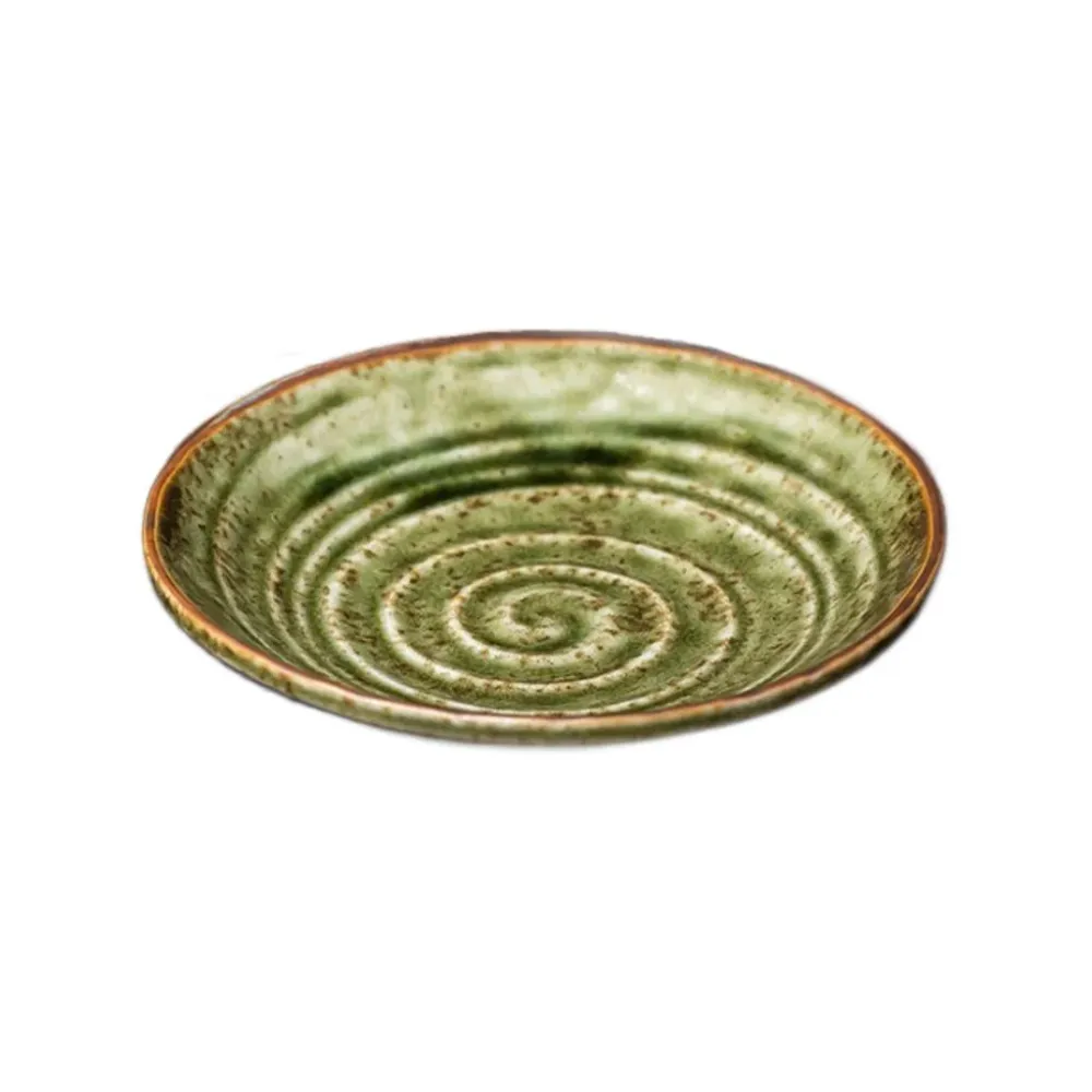 Arabori tallerken - rust oribe. Ø 13 cm