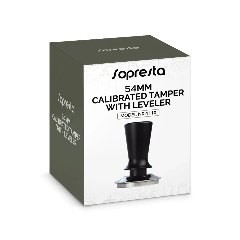 Sopresta 54mm Kalibreret Tamper med Leveler (Passer til Sage Barista serien)