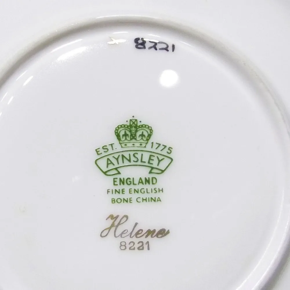 Aynsley England 1 tekop rent guld dekoration fint porcelæn engelsk benporcelæn -0059