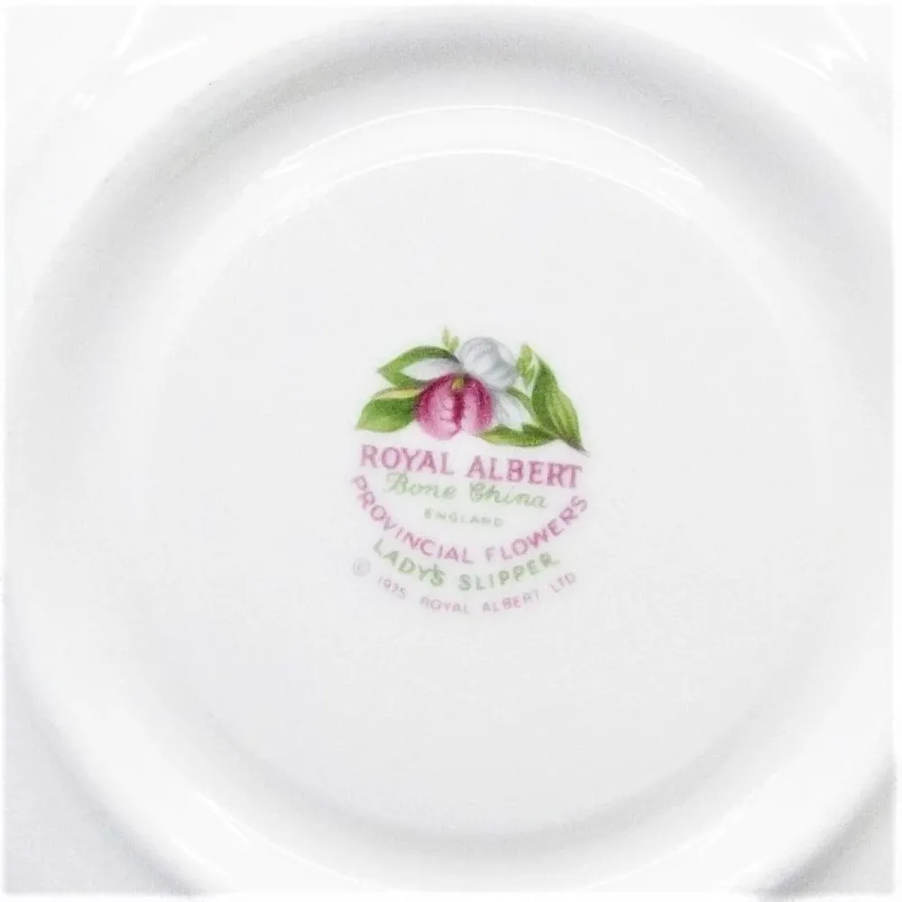 Royal Albert tekop Lady Slipper Engelsk porcelæn emalje dekorationer guld finish blomst -S885-5