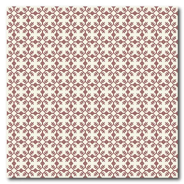 Bordskåner Old-school pattern 20x20cm 11x11cm