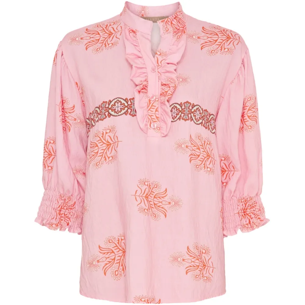 Marta du Chateau dame bluse MdcCharlie 6892 - Rosa3454tpe