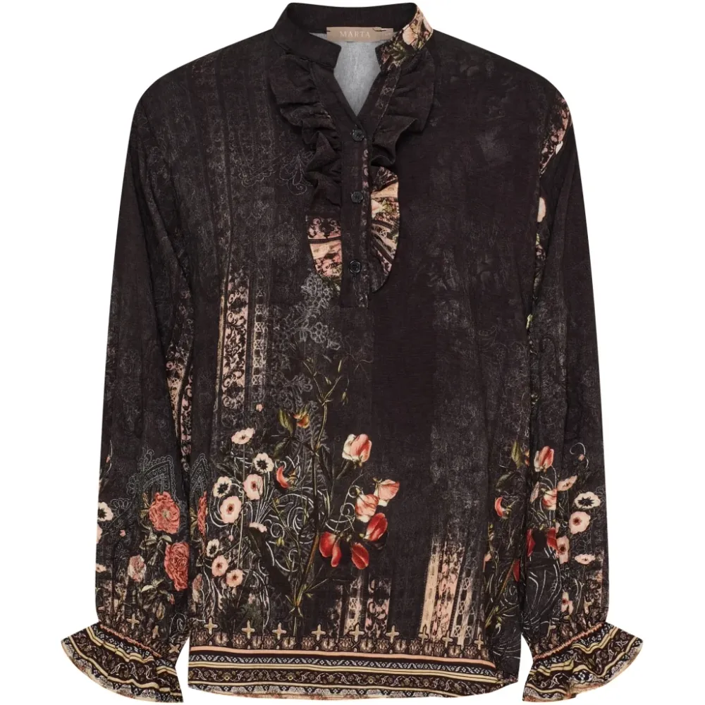 Marta du Chateau dame bluse MdcJoceline 5891 - Nero5295tpg